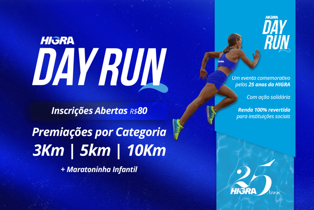 HIGRA Day Run: esporte, solidariedade e comemoração pelos 25 anos da HIGRA 1 HIGRA Day Run: esporte, solidariedade e comemoração pelos 25 anos da HIGRA HIGRA Day Run 2025