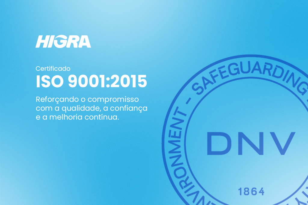 HIGRA conquista a certificação ISO 9001:2015 1 HIGRA conquista a certificação ISO 9001:2015 Certificado ISO 9001:2015 da HIGRA