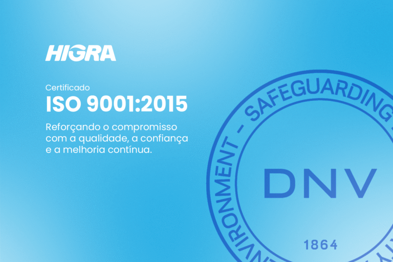 Certificado ISO 9001:2015 da HIGRA