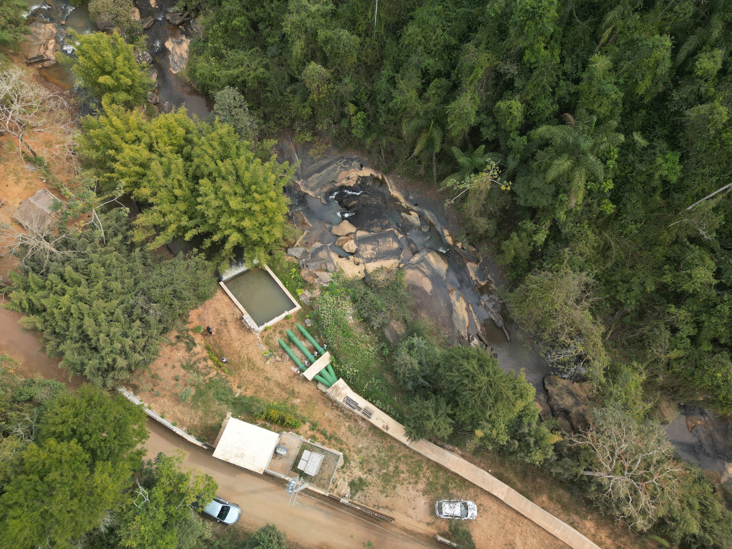 Foto aérea da CGHA São Fidelis
