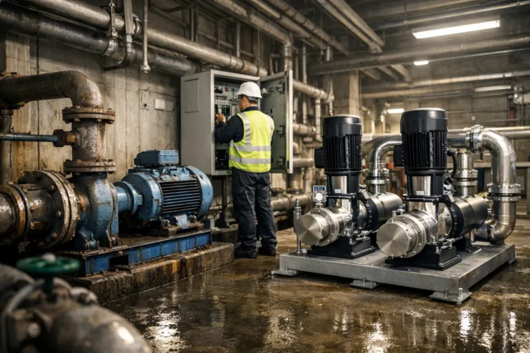 Retrofit de sistema de bombeamento na prática