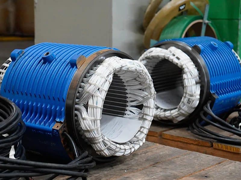 Aerador de Superfície Ciclone 11 Aerador de Superfície Ciclone Estatores do motor molhado livre de óleo fabricado pela HIGRA Motors para o aerador Ciclone